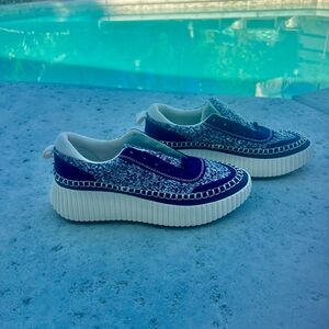 Dolce Vita Blue and White Women's Shoes